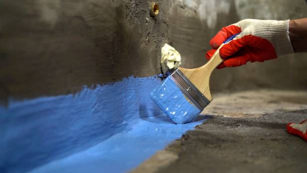Commercial Waterproofing project at a Garden City, KS business property by SJ Waterproofing Pros